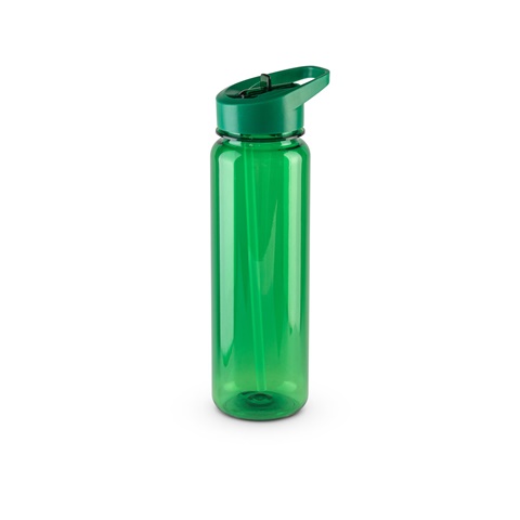 GILMORE. Recyklovaného PET (100% rPET) sportovní láhev s lesklým průsvitným povrchem 750 ml, zelená