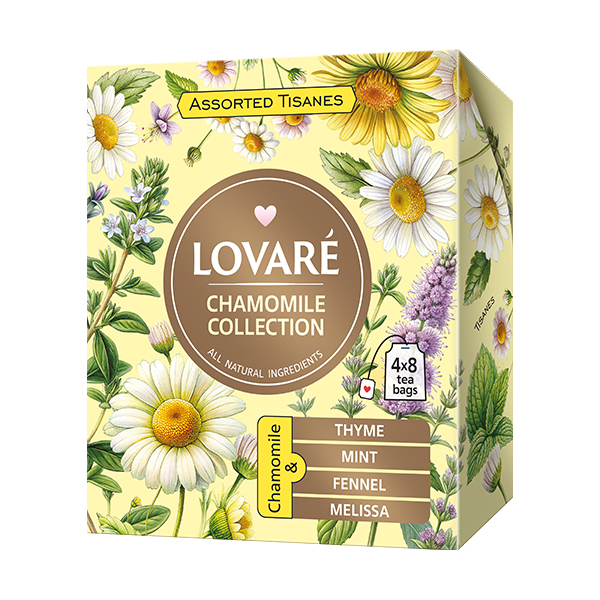 GIMIRO LOVARÉ Chamomile collection 41,6g (32 sáčků, kolekce čajů)