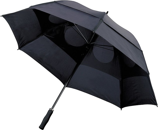 GOGH Bouřceodolný deštník, černá