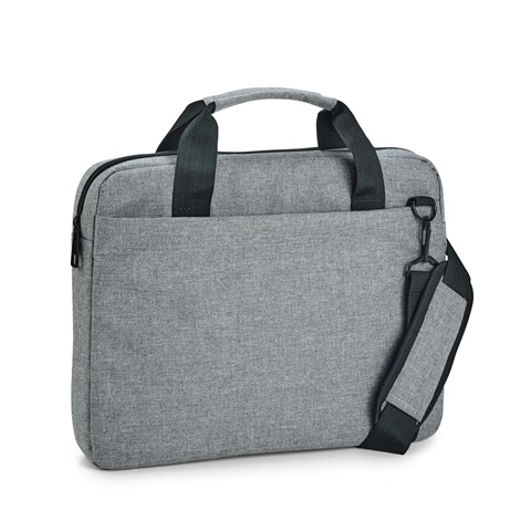 GRAPHS LAPTOP. Aktovka na notebook 14'' z materiálu polyester 600D, světle šedá