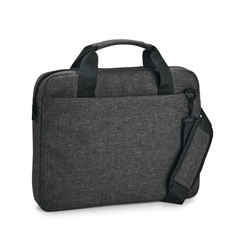 GRAPHS LAPTOP. Aktovka na notebook 14'' z materiálu polyester 600D, tmavě šedá