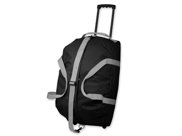 HILTON polyesterová cestovní taška na kolečkách, 600D, Černá