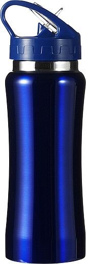 HIMASA Nerezová láhev na pití, objem 600 ml, modrá