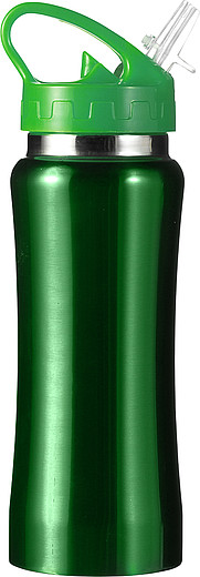 HIMASA Nerezová láhev na pití, objem 600 ml, zelená