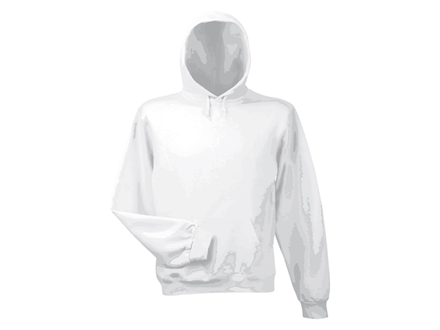 HOOD mikina s kapucí, 280 g/m2, vel. S, B & C, Bílá