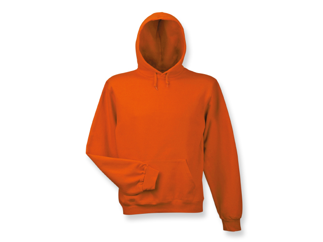 HOOD mikina s kapucí, 280 g/m2, vel. S, B & C, Oranžová