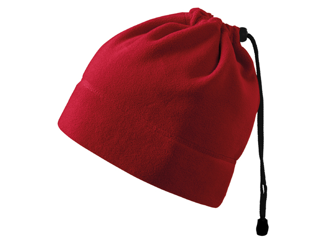 HOTTER multifunkční unisexová fleecová čepice, 240 g/m2, ADLER, Červená