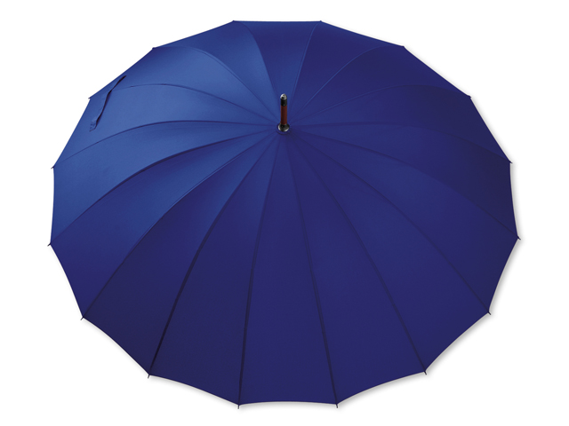 HULK polyesterový manuální deštník,16 panelů, Královská modrá