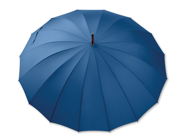 HULK polyesterový manuální deštník,16 panelů, Polární modrá