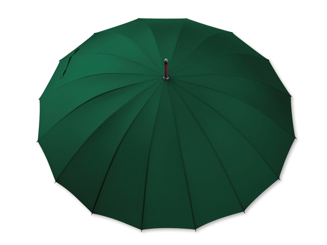 HULK polyesterový manuální deštník,16 panelů, Zelená