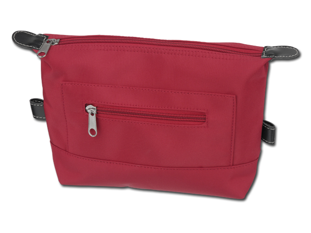 IDEN polyesterová kosmetická taška, mikrovlákno, Červená