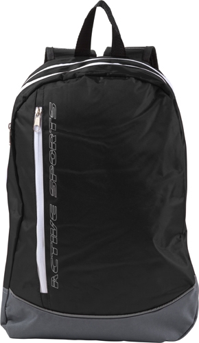 INVERY Polyesterový sportovní batoh, černá