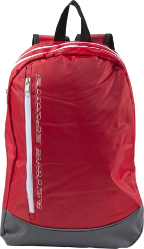 INVERY Polyesterový sportovní batoh, červená