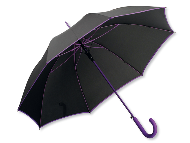 INVERZO polyesterový vystřelovací deštník, 8 panelů, Fialová