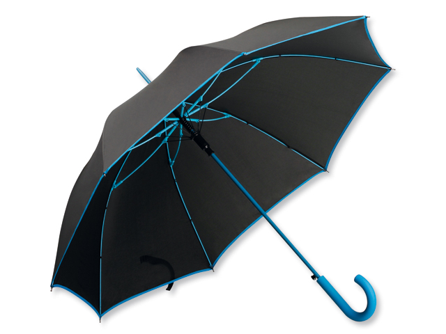 INVERZO polyesterový vystřelovací deštník, 8 panelů, Světle modrá