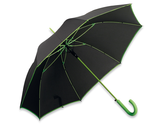 INVERZO polyesterový vystřelovací deštník, 8 panelů, Světle zelená