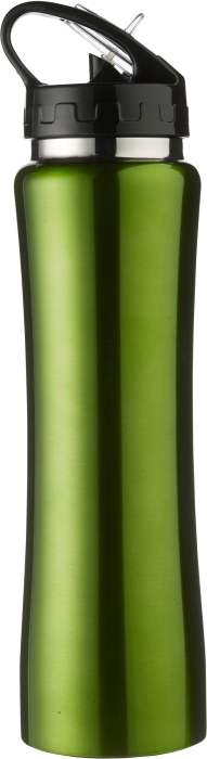 ISMAEL Nerezová láhev na pití s brčkem, 0,5 l, zelená