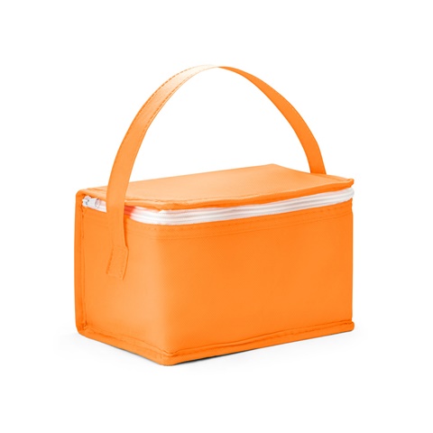 oranžová IZMIR. Chladicí taška 3 l z netkané textilie (80 g/m²), oranžová