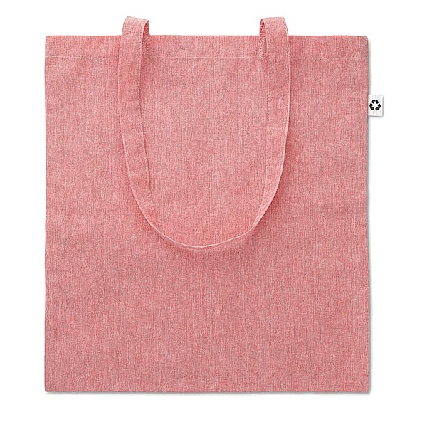 JACUBA Ekologická nákupní taška s dlouhými uchy, z recyklované bavlny, červená