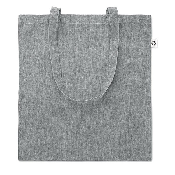 JACUBA Ekologická nákupní taška s dlouhými uchy, z recyklované bavlny, šedá