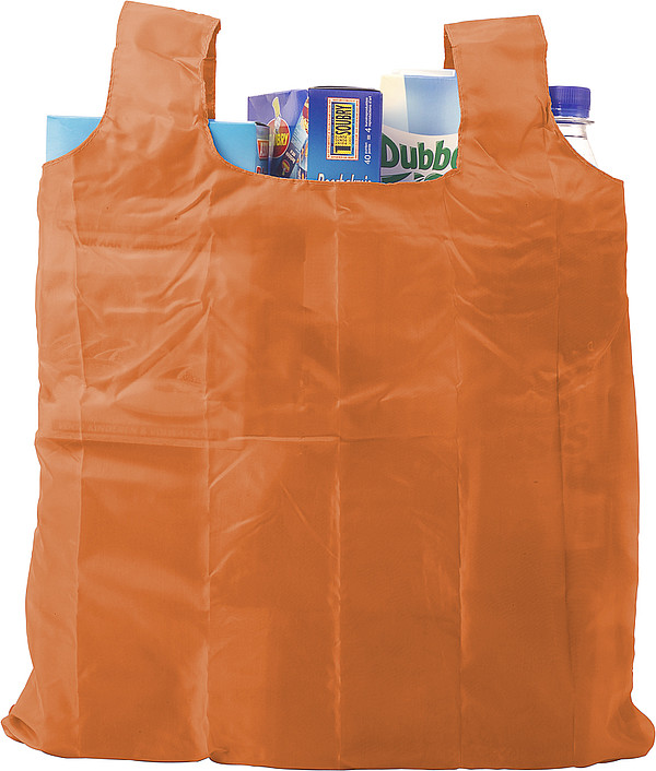 JASMÍNA Skládací nákupní taška s klipem, oranžová