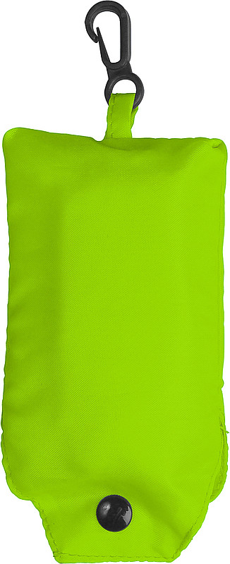 JASMÍNA Skládací nákupní taška s klipem, světle zelená