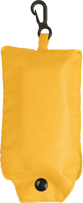 JASMÍNA Skládací nákupní taška s klipem, žlutá