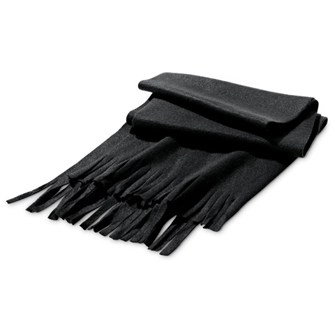 černá JASON. Šála polar fleece (200 g/m²), černá