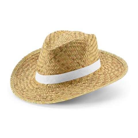 bílá JEAN POLI. Přírodní slaměný klobouk, bílá