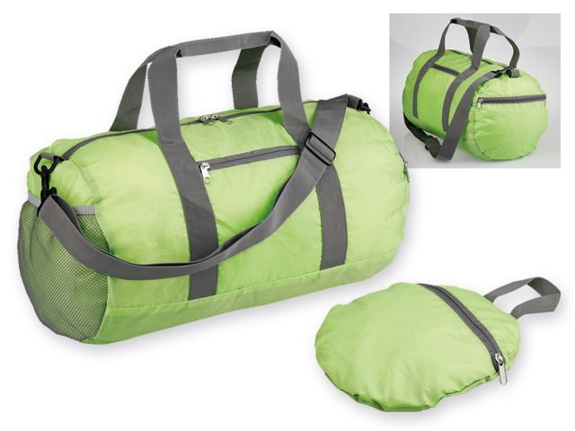 JOSIE skládací sportovní taška, 190T RIPSTOP/polyester, Světle zelená