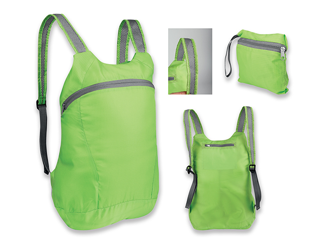 JUF skládací batoh, 190T RIPSTOP/polyester, Světle zelená