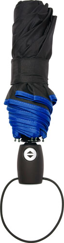 KALAM Skládací Automatický deštník (190T), větruvzdorný, rozměry 90 x 55 cm, modrý