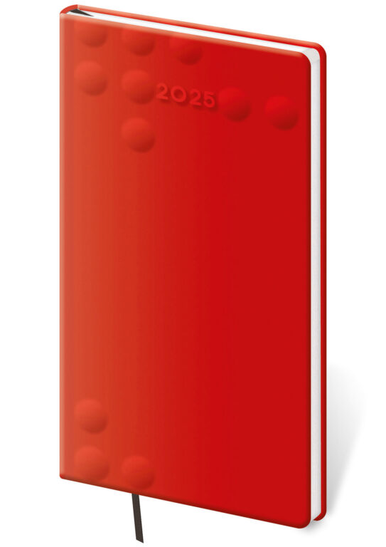 Kapesní diář Vario Red design