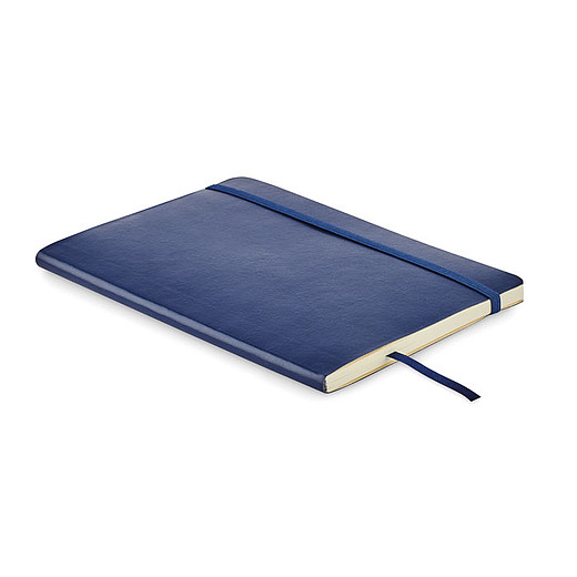 KARDEN Linkovaný zápisník A5 s měkkými deskami z recyklovaného PU, 160 stran, modrá