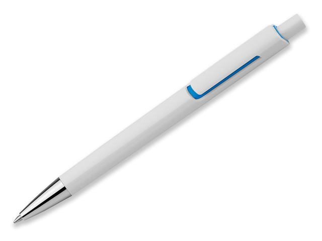 KATHERINE plastové kuličkové pero, modrá náplň, Světle modrá