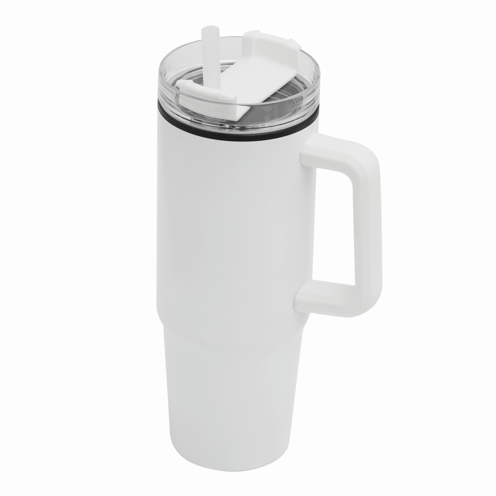 KEFALON Dvoustěnný XXL hrnek, 900 ml, bílá