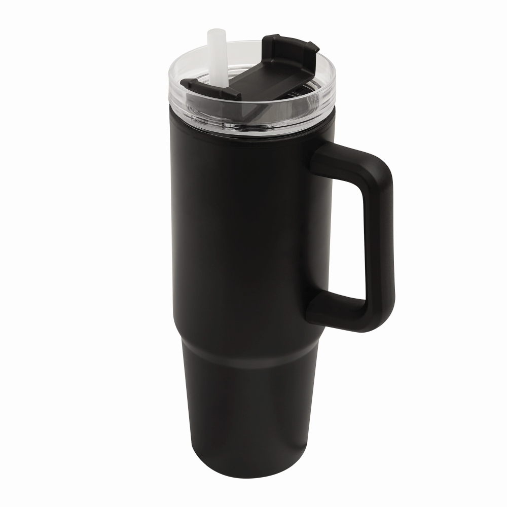 KEFALON Dvoustěnný XXL hrnek, 900 ml, černá