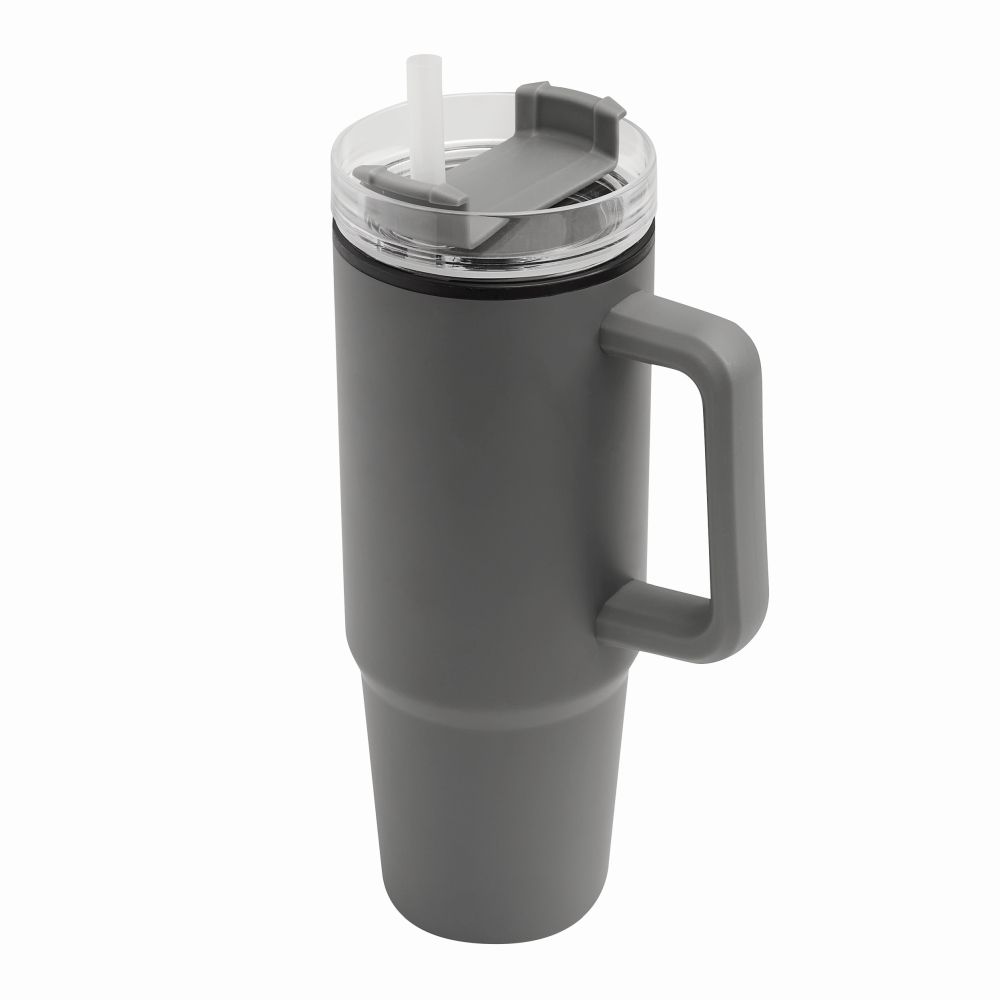 KEFALON Dvoustěnný XXL hrnek, 900 ml, šedá