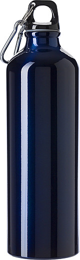 KELOTA Hliníková láhev na vodu s karabinou, námořní modrá