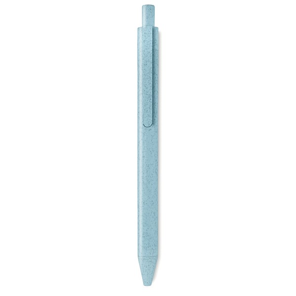 KINTON Ekologické kuličkové pero s tlačítkovým mechanismem, modrá n., modrá