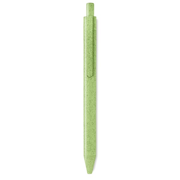 KINTON Ekologické kuličkové pero s tlačítkovým mechanismem, modrá n., zelená