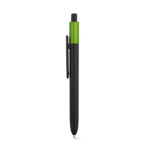 KIWU METALLIC. Kuličkové pero z ABS, světle zelená