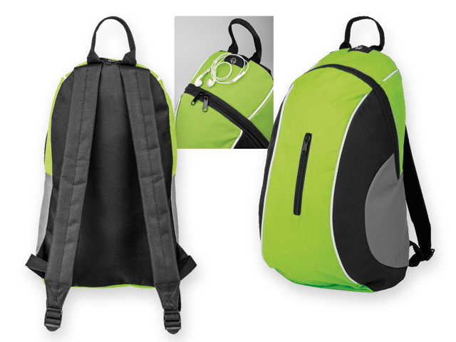 KNAPSI polyesterový batoh, 600D, Světle zelená