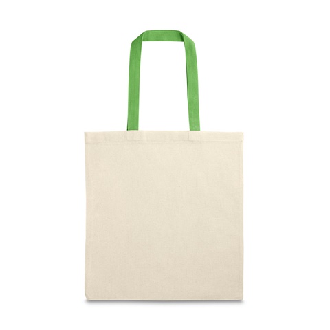 KOLONAKI. 100% bavlněná taška, zelená