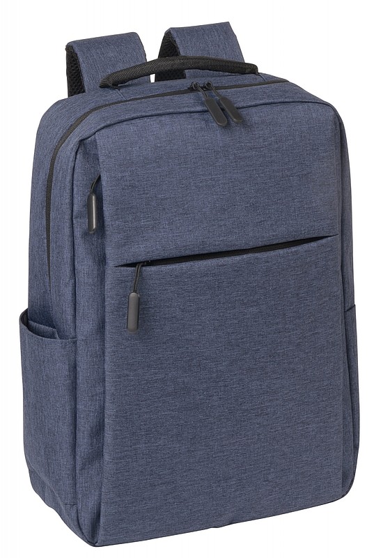 KORINT Pevný batoh na notebook nebo tablet, riflová