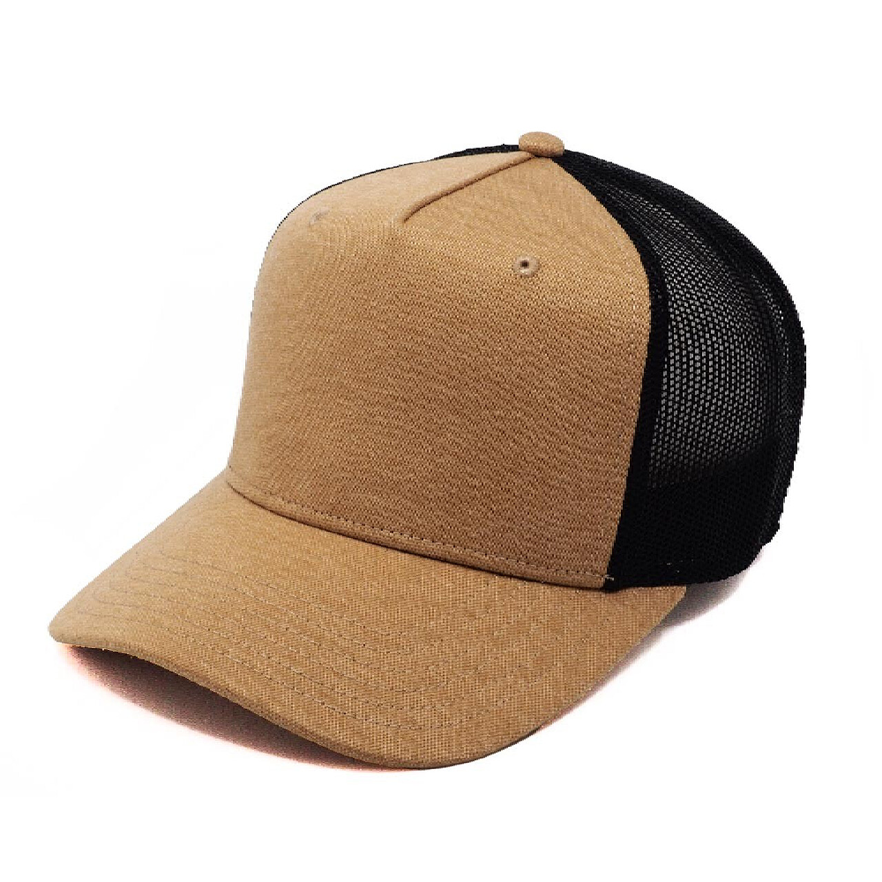 Kšiltovka ve stylu snapback, se síťovinou v zadní části, béžová