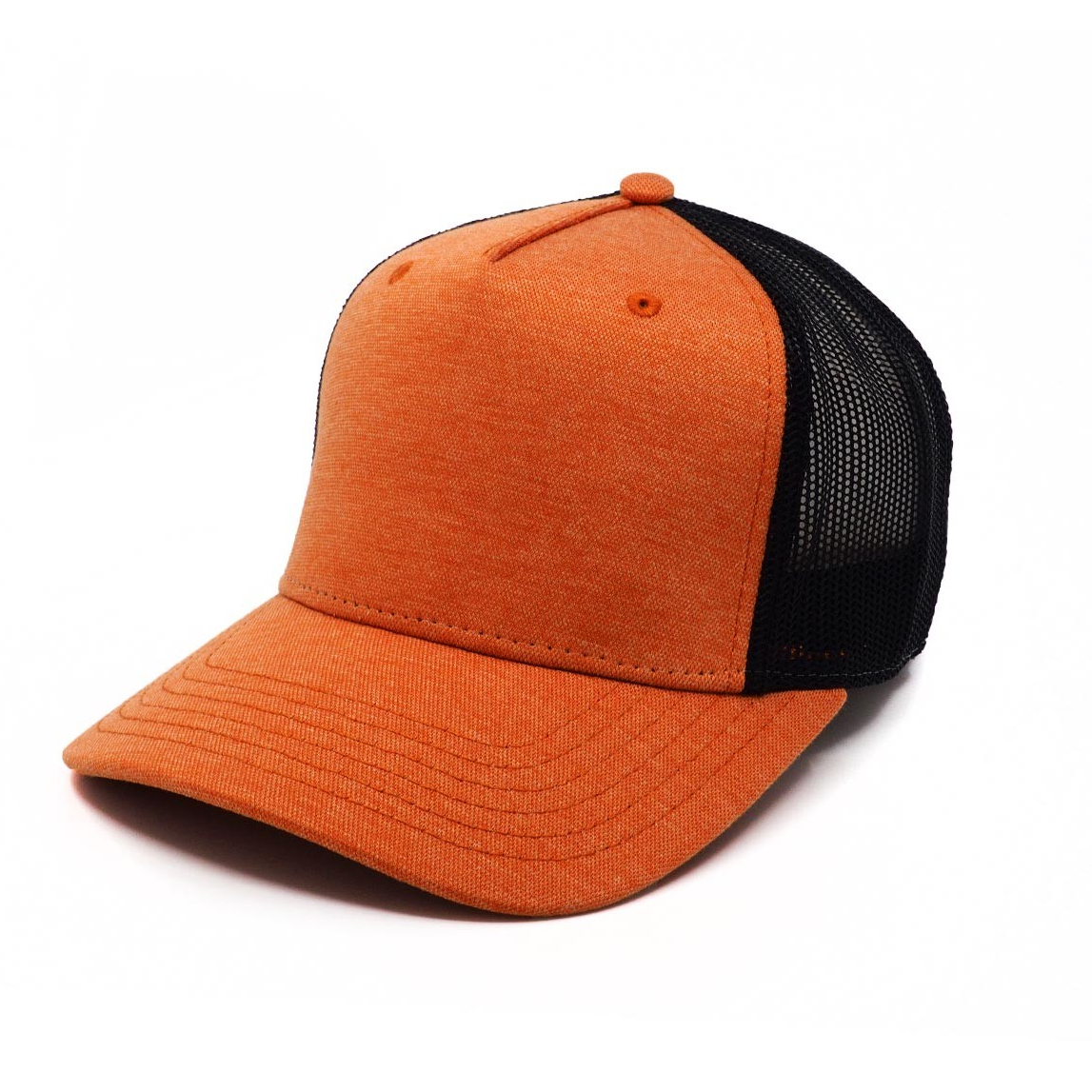 Kšiltovka ve stylu snapback, se síťovinou v zadní části, oranžová