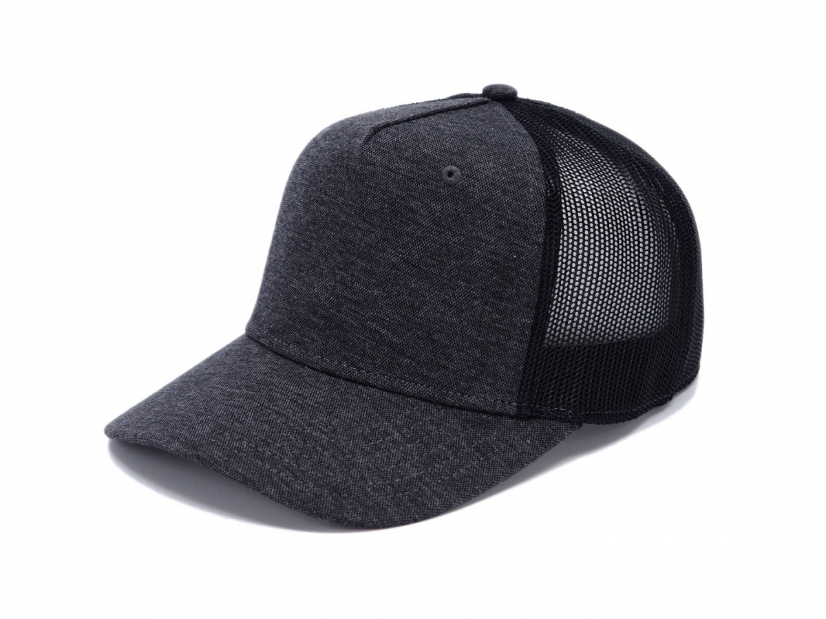 Kšiltovka ve stylu snapback, se síťovinou v zadní části, šedá