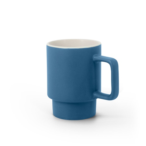 KUERTEN. Keramický hrnek s matným povrchem, 330 ml, modrá