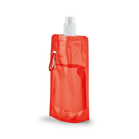 červená KWILL. 460 ml PE skládací láhev, červená